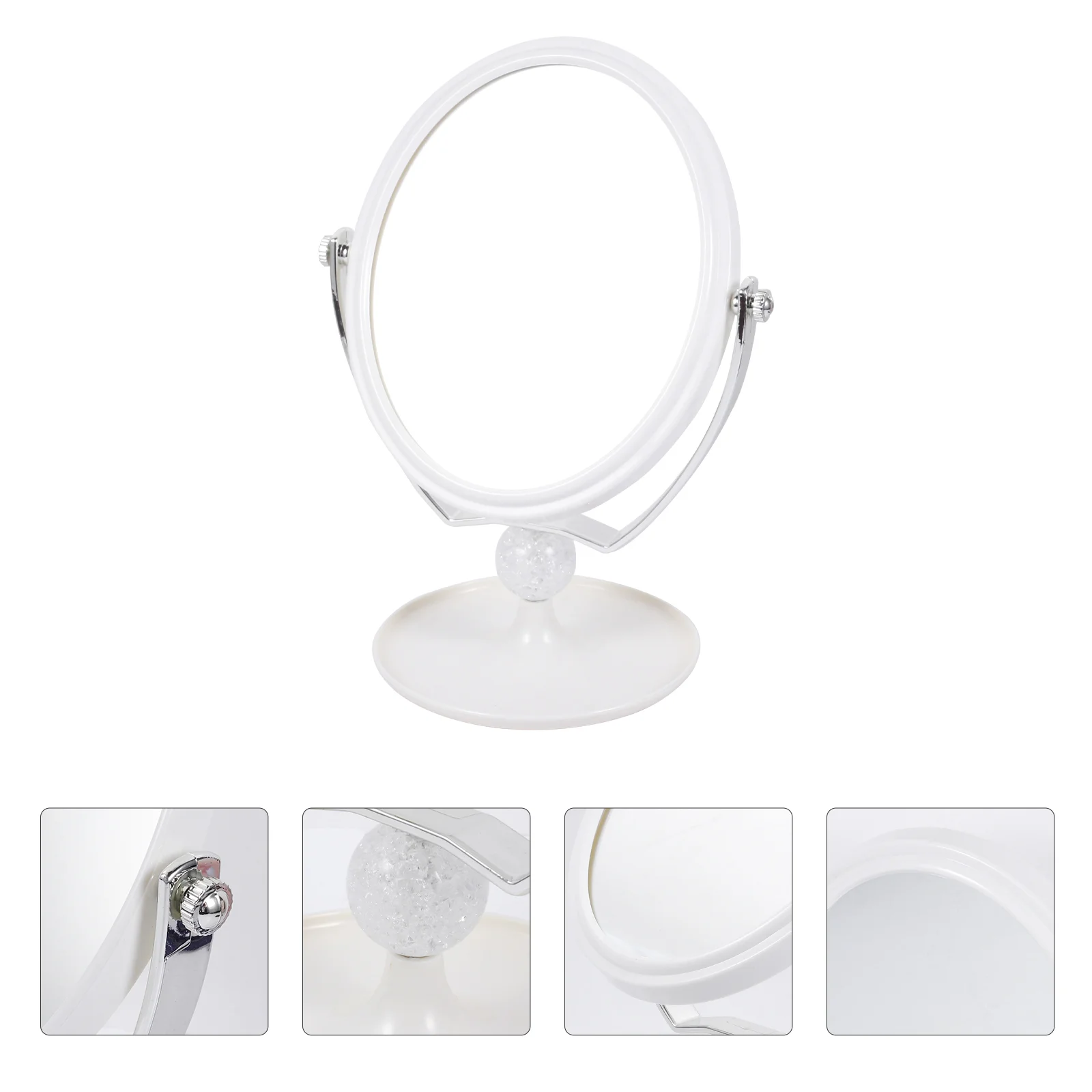 

Desktop Vanity Mirror Double Side Women Makeup Portable Glass Abs Double-sided Student Mirrors