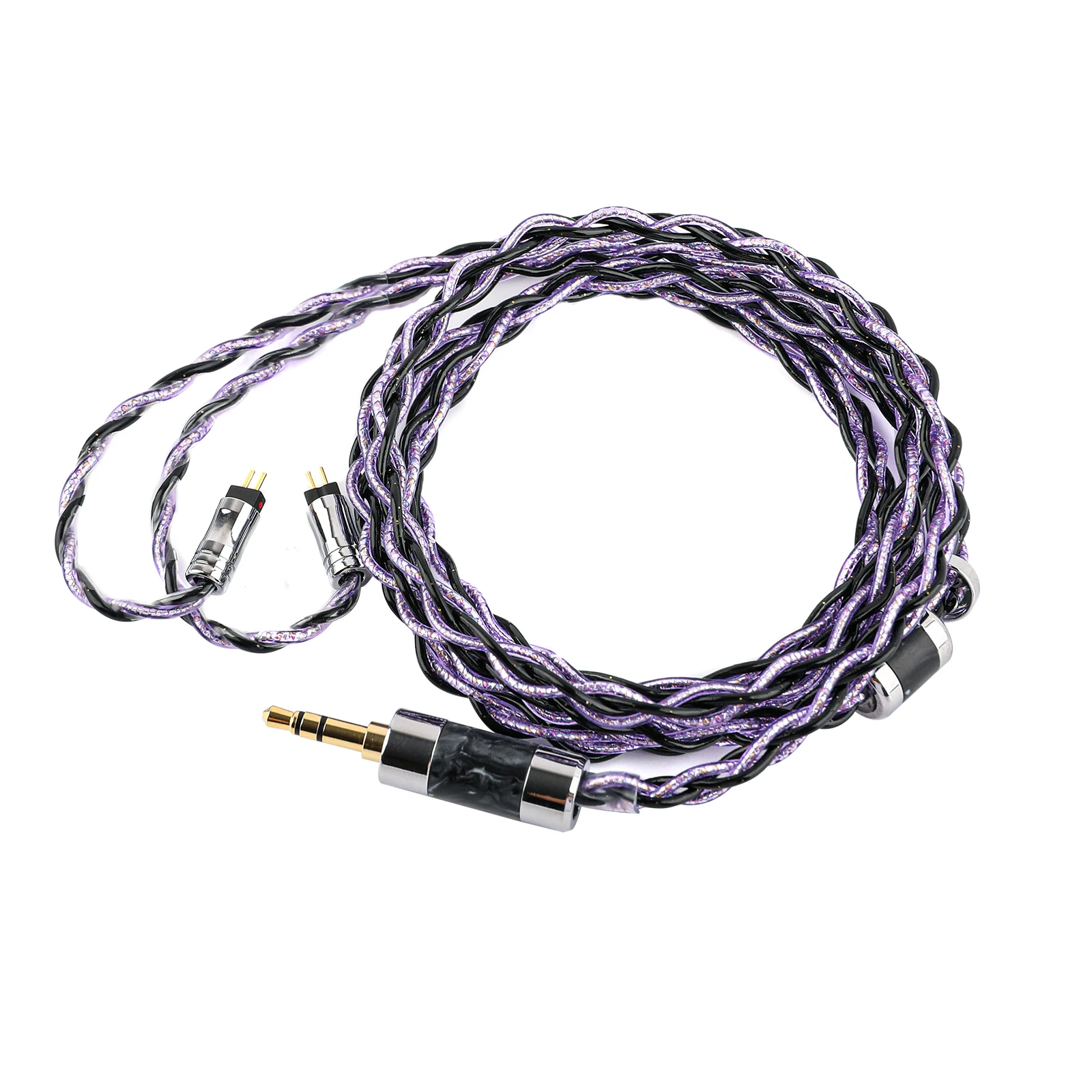 Tripowin Moonshadow IEM Cable 4 Core Alloy Copper with Aluminum Foil and Silver-Plated OCC Earphone Cable HiFi Replacement Cable