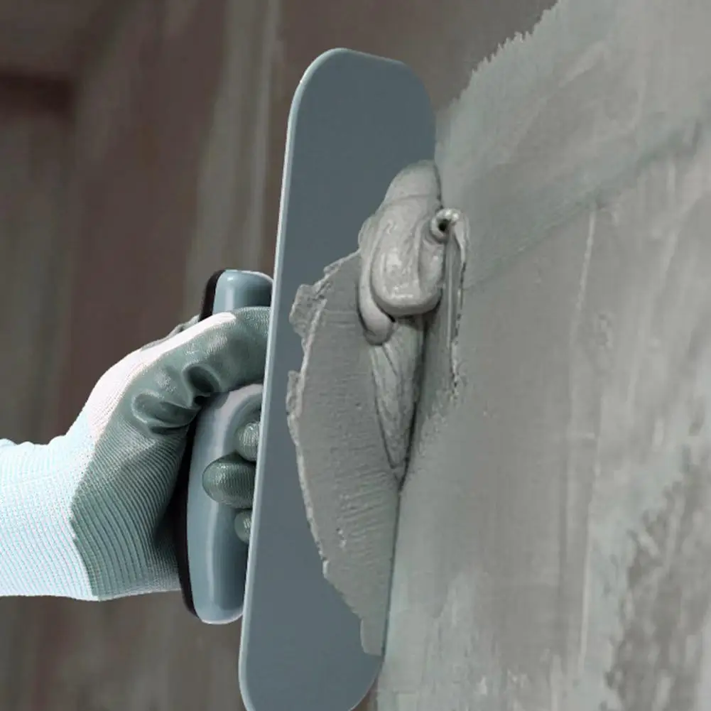 Plastering Scraper Plastic Putty Trowel Ergonomic Handle Drywall Wall Smoothing Finishing Tool
