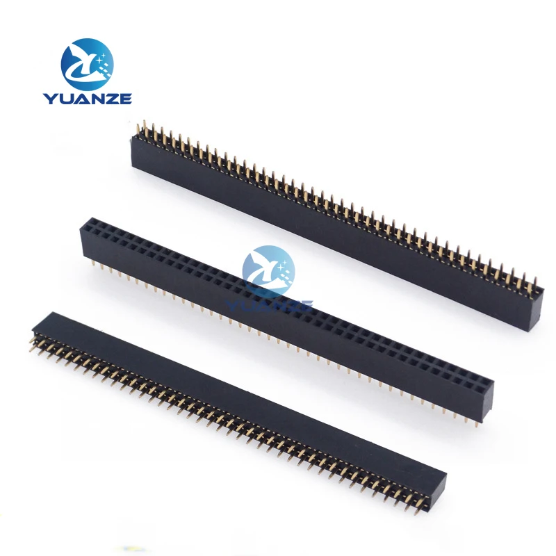 2X40 PIN Double row Straight FEMALE PIN HEADER 2.54MM PITCH Strip Connector Socket 2*40 40p 40PIN 40 PIN FOR PCB BOARD