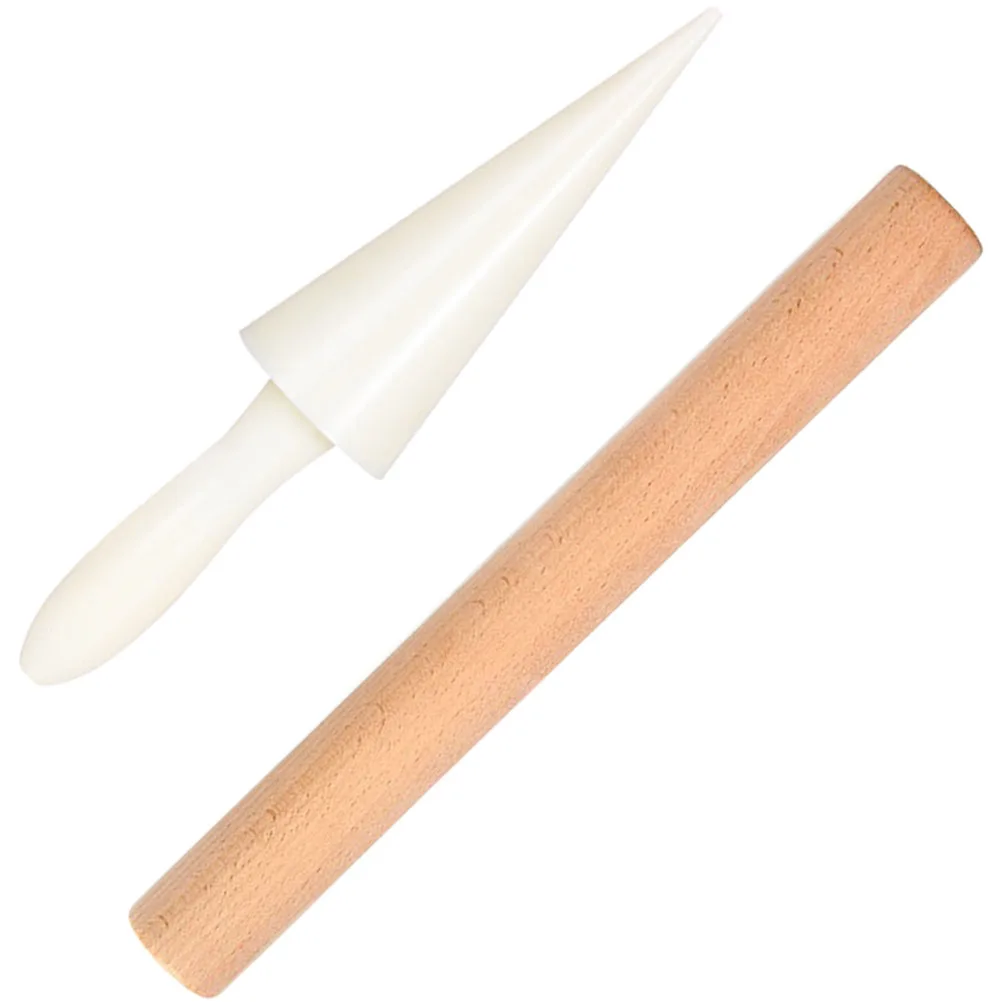 

1 set Baking Wooden Cone Bowl Maker Waffle Rolling Egg Muffin Cake Decorating Tool Kitchen Accessories Durability