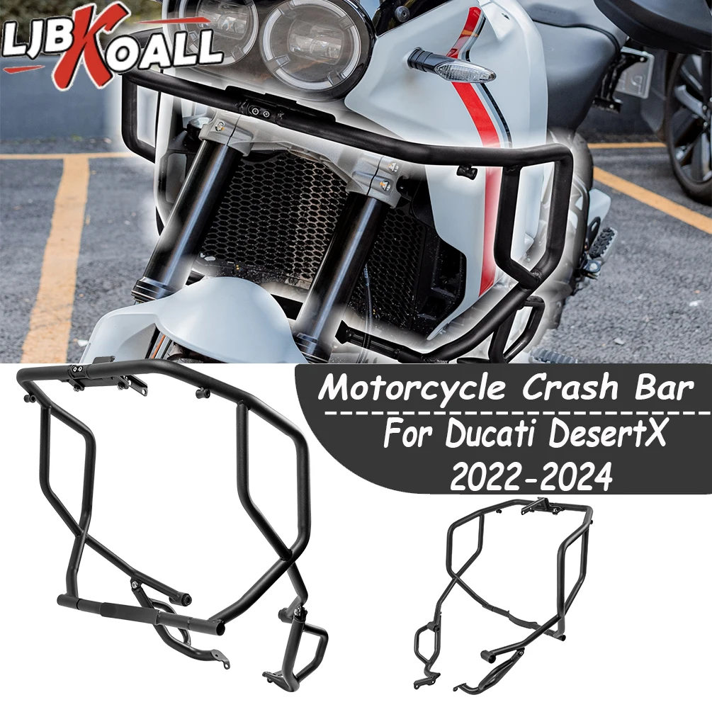 For Ducati DesertX Crash Bar Engine Guard  For Ducati DesertX 2022-2024 2023 Bumper Falling Protection MotorCycle Accessories