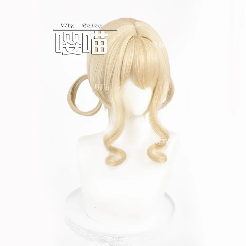 CyNikki Light and airy bubbles Cosplay Wig Game Infinity Nikki Cos Wig Short Yellow Hair Halloween party Role Play Wig + Free Ca