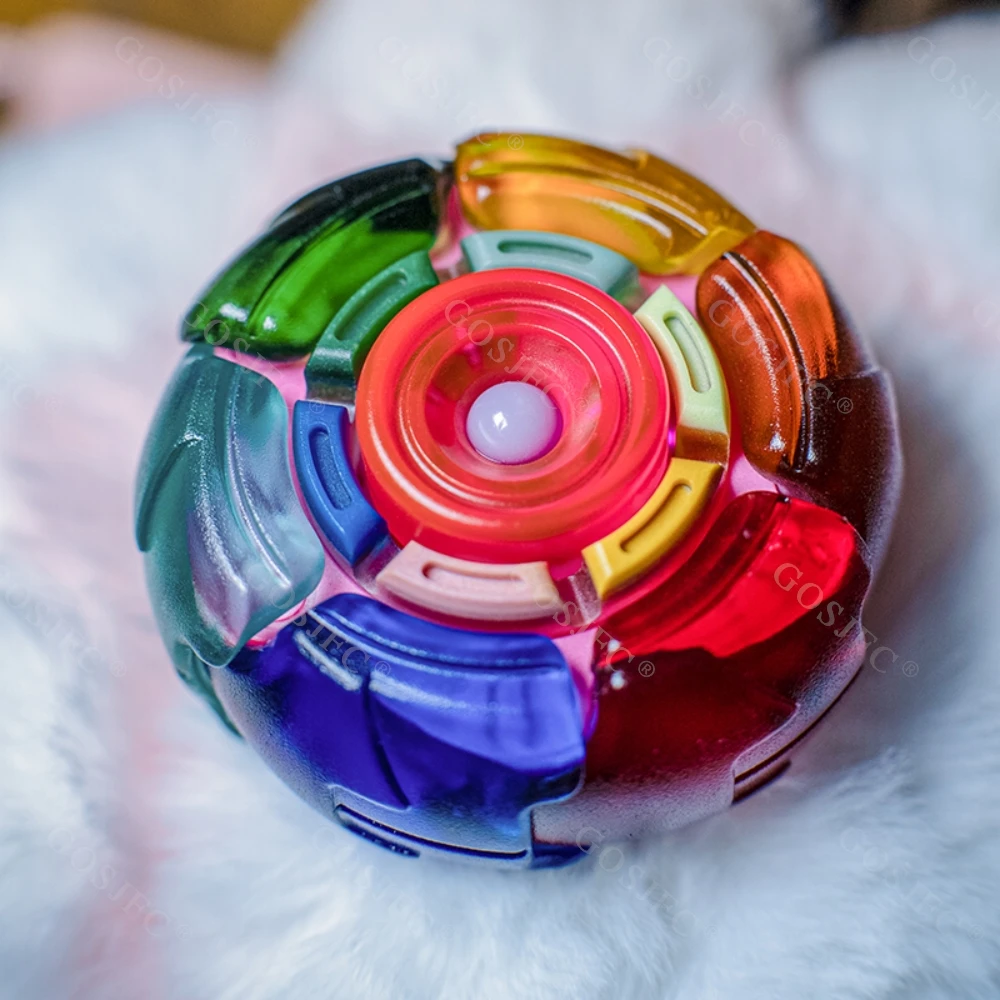TOURISTLL 6 Colors Luminous Fidget Spinner Open Nail Gyro Fidget Toys For Adults Novelty Toy Office Desk Accessories