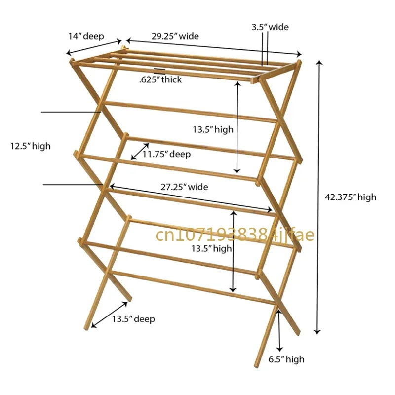 Folding Bamboo Clothes Drying Rack, Clothes Drying Rack, Laundry Rack, Horse, Low Price