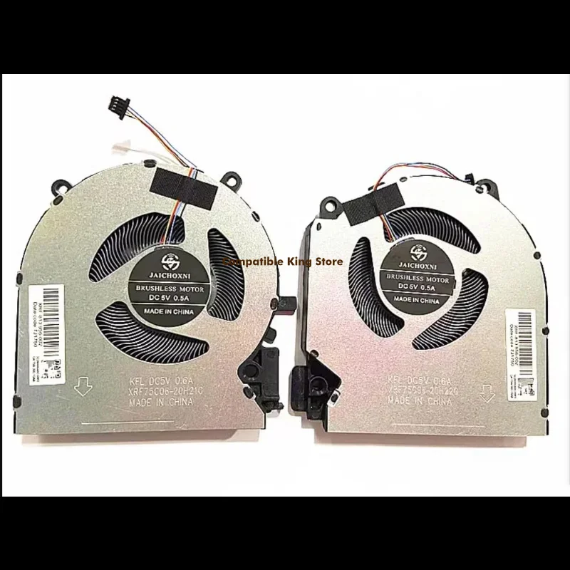 L+CPU+GPU Cooling Fan Replacement for HP Victus 16-D 16-E 16-e0011ns TPN-Q263 TPN-Q264(80W)
