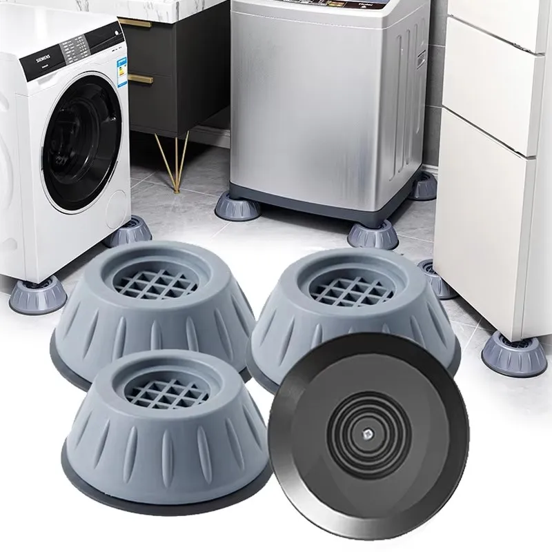 

1/2/4Pcs Anti Vibration Washing Machine Pads Anti-slip Furniture Feet Pad Refrigerator Universal Support Base Mat Dampers Stand