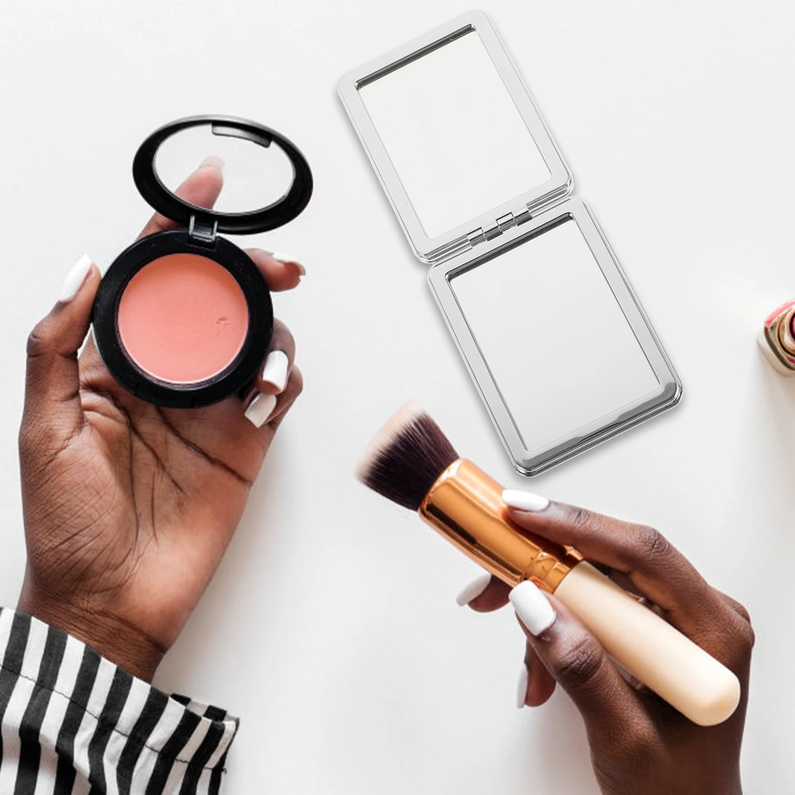 

Makeup Mirror Small Pocket for Women Mirrors Purse Travel Aesthetic