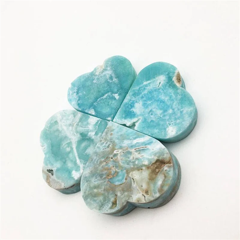 Wholesale Natural High Quality carribeans Amazonite healing stone heart amazonite gemstone heart crystal crafts