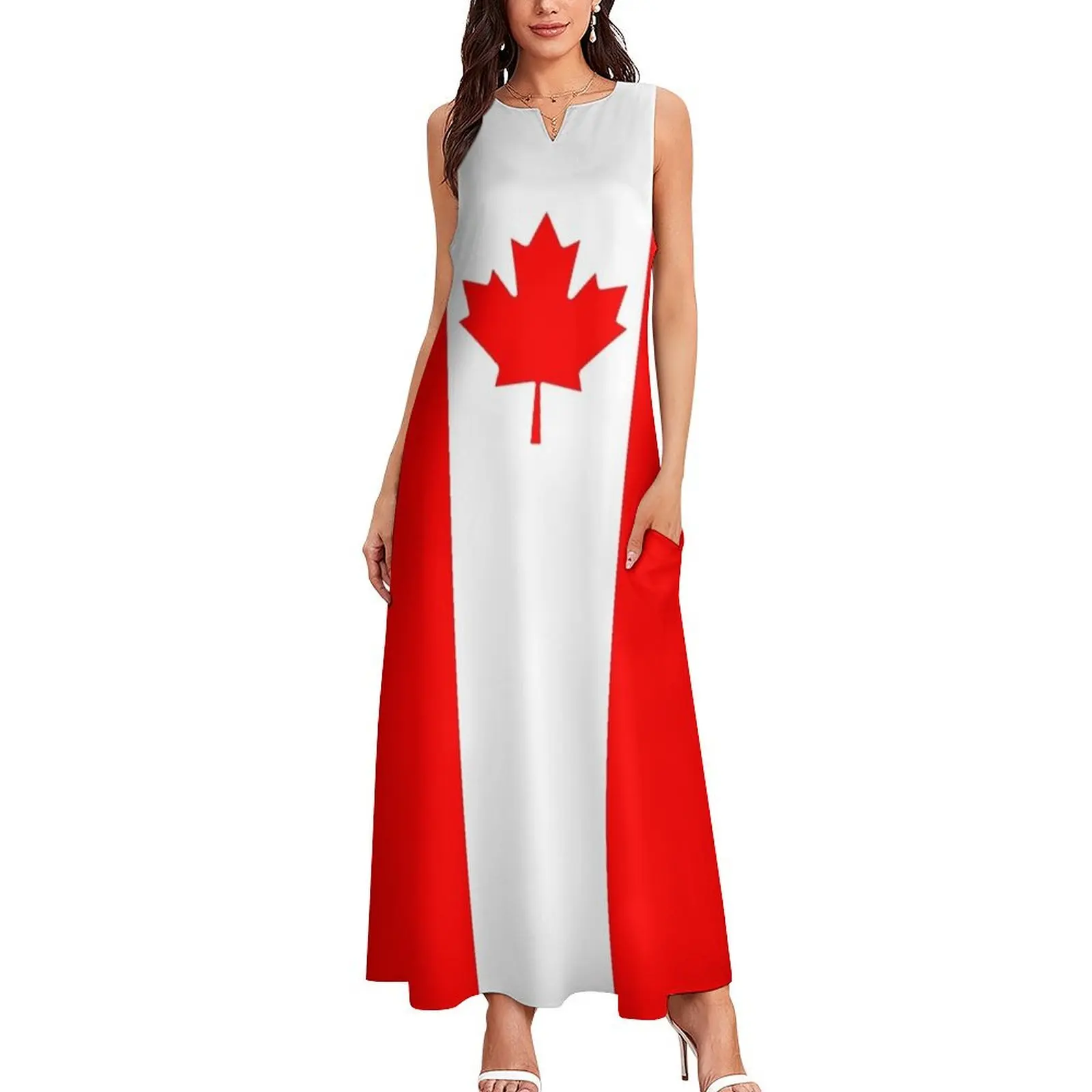 Flag of Canada Long Dress evening dresses ladies Prom gown luxury dresses dresses for special events Dress