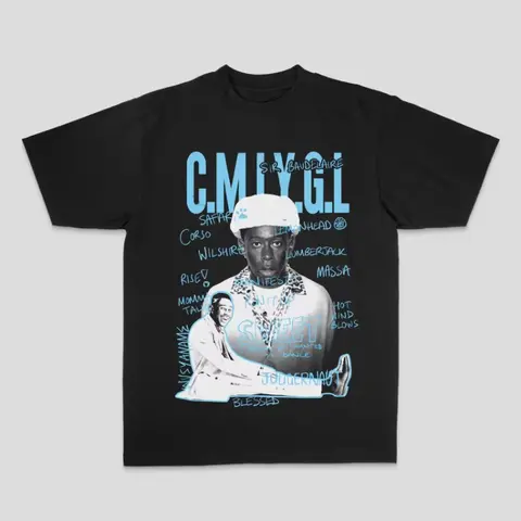 Europeo e Americano Tyler The Cleator Creator Taylor Rap Hip Hop Top High Street Sportivo Casual T-shirt da uomo Coppia Stile Y2k