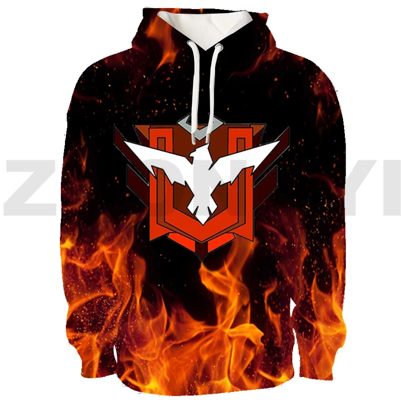 Funny Game Free Fire Garena 3D Hoodies Teens Anime Sweatshirt Fashion Casual Men Clothing Cosplay Costume Warm Women Streetwear