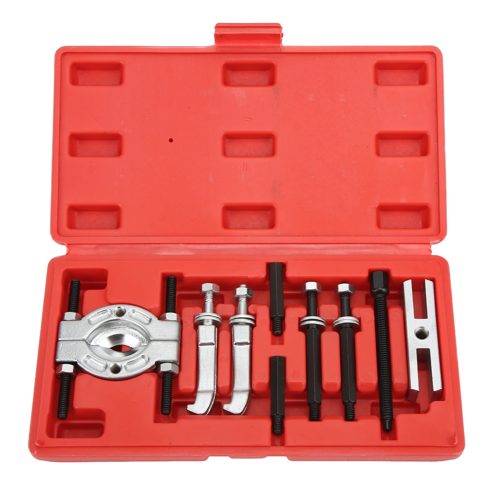 9Pcs/Set  Practical Bearing Puller Separator Car Bearing Removal Tool Puller with Box Auto Internal Bearing Puller Kits