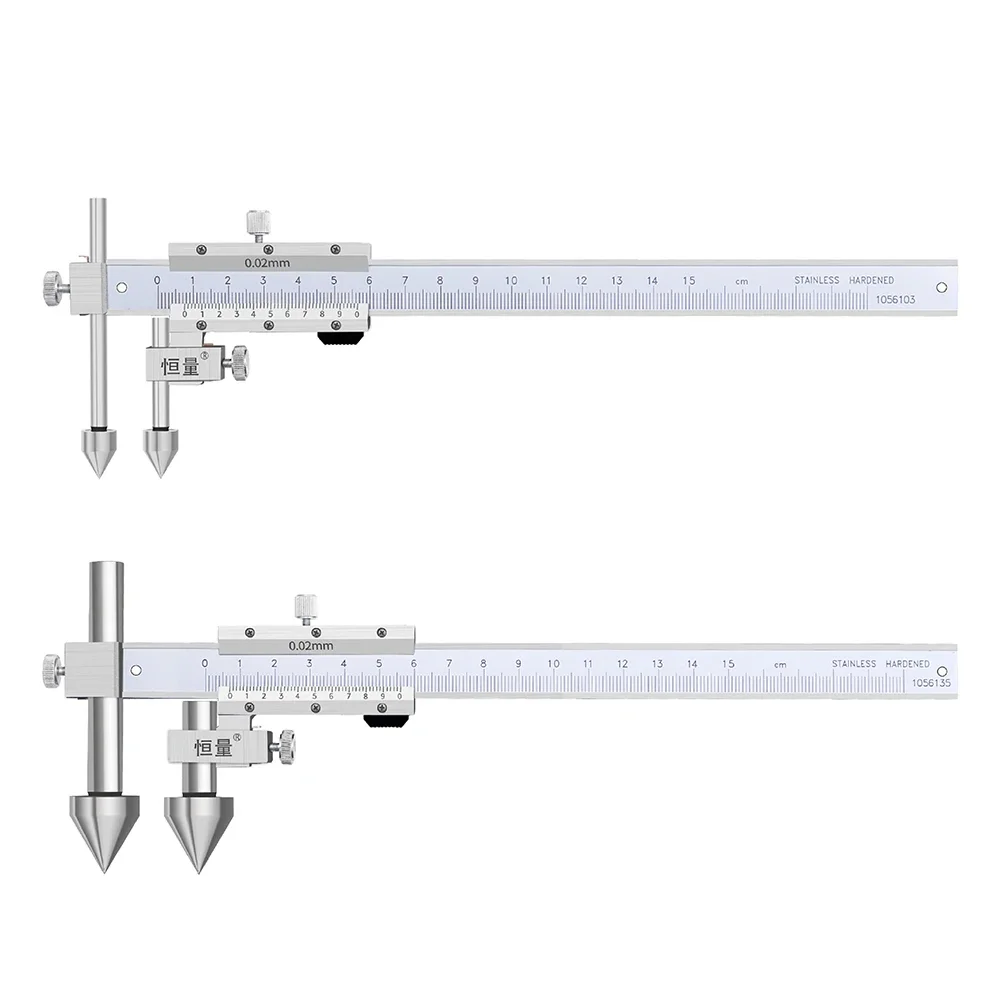 Krawędź odległości środkowej Odległość otworu środkowego Suwmiarka z noniuszem Zakres pomiarowy 150mm 200mm 300mm 4CR13 Narzędzie pomiarowe ze stali