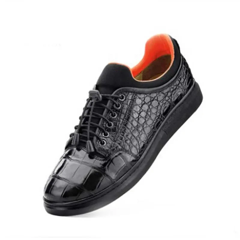 hanlante crocodile shoes  male  casual  men  Round head men  youth  male