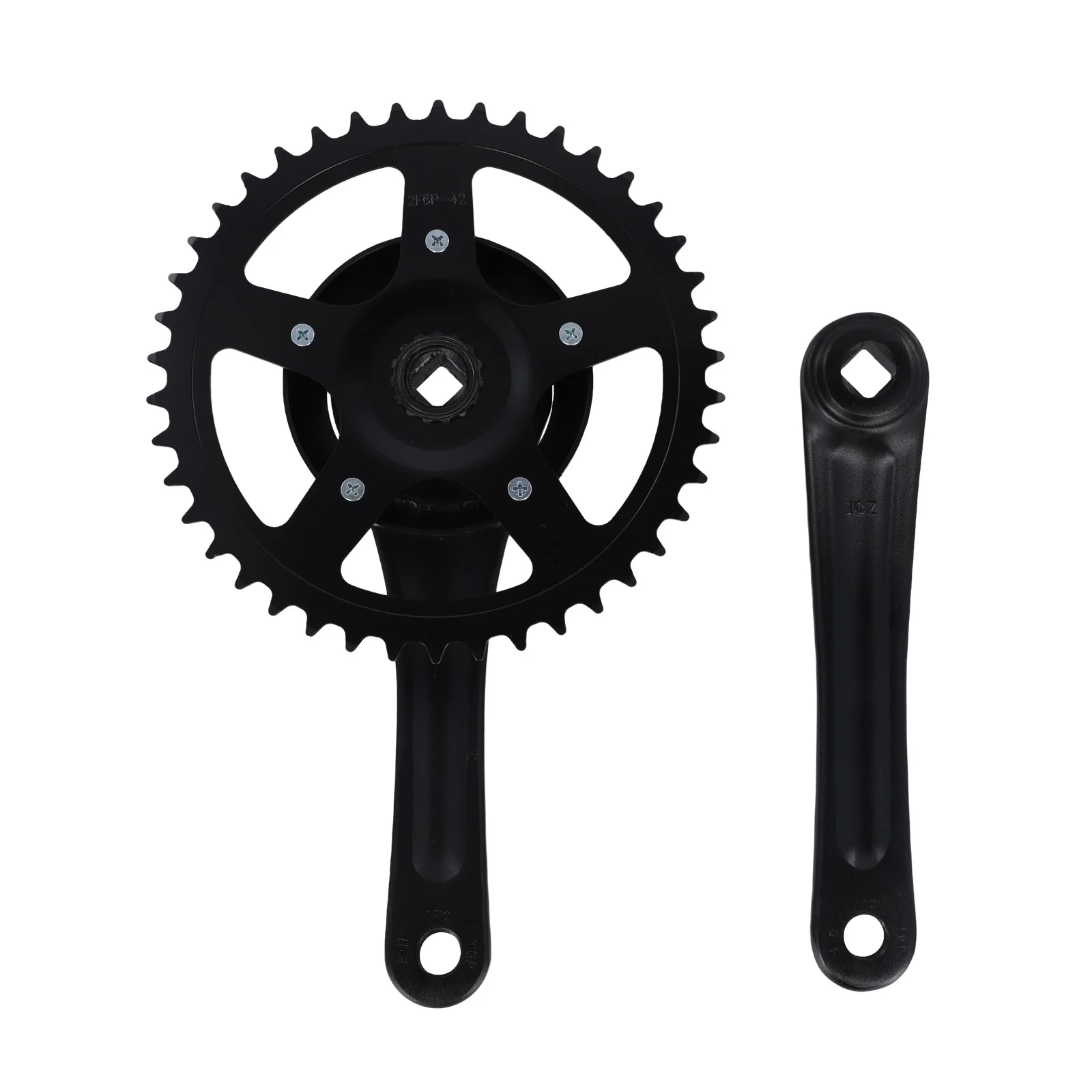 For Bike Repair 42T Bike Crankset 170mm Crankset Square Hole Design High-quality Materials Fully Meet Your Needs