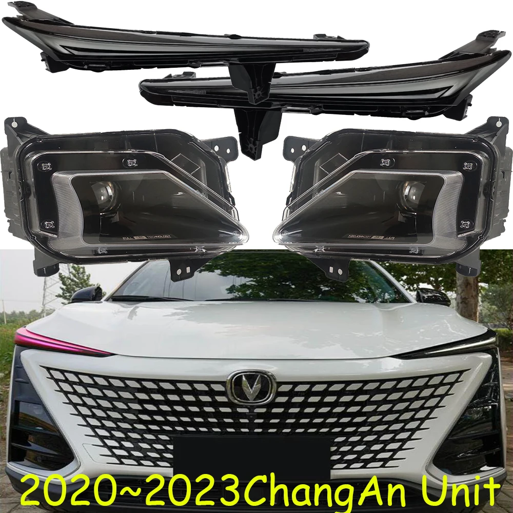 1pcs car bumper headlamp for ChangAn Unit headlight LED 2020~2023y car accessories head lamp auto ChangAn Uni-t fog lamp motor