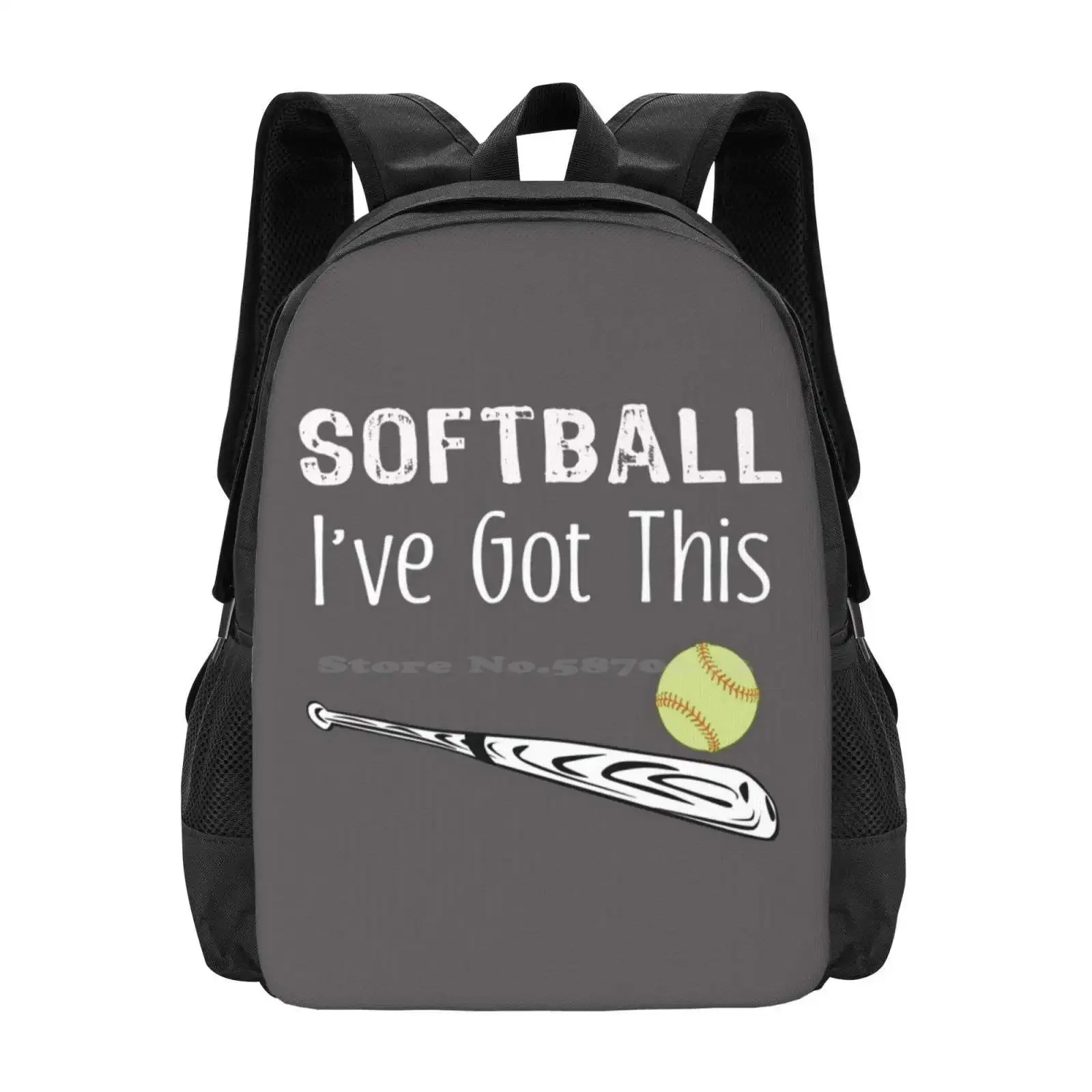 

Softball I'Ve Got This Gift For Girls & Boys Hot Sale Schoolbag Backpack Fashion Bags Softball Legends Are Born Christian
