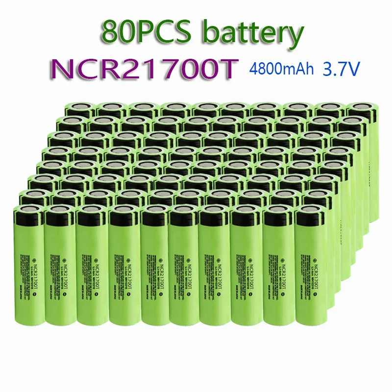 21700 NCR21700T Lithium Rechargeable Battery 4800mAh 3.7 V 40A High-discharge Battery High-drain Li-ion Battery