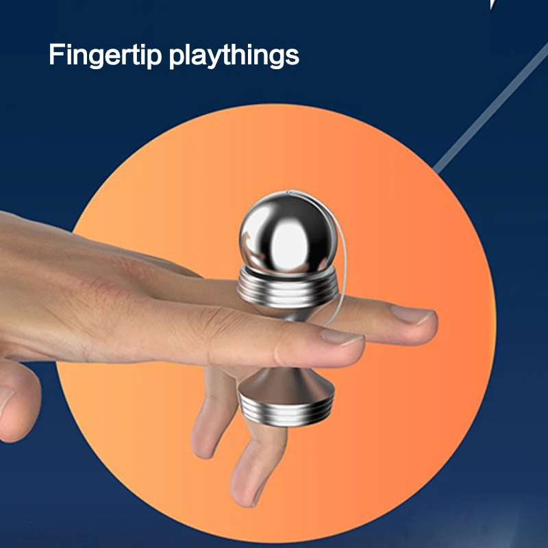 쿨 트릭 볼 센서리 메탈 핑거 스피너 손가락 훈련 스피너 기술 훈련 손-눈 협응 EDC 피젯 토이 선물