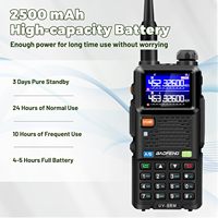 BAOFENG 5RM 10W Multi-Band Radio Ham Radio Long Rang UV-5RM Handheld Radio for Walkie Talkie Portable Two-Way Radio Air-Band