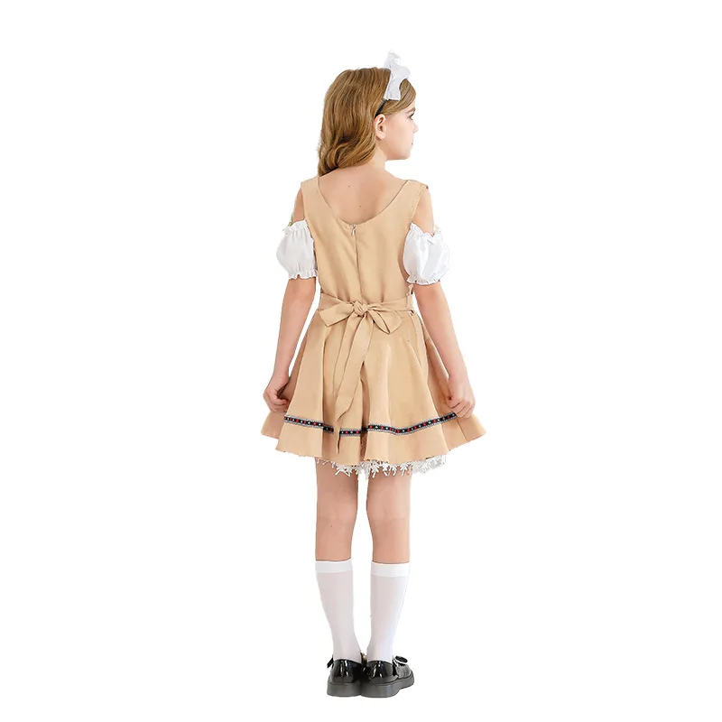 

Halloween costumes, children's clothing, Oktoberfest carnival children's performance costumes, country girl maid costumes