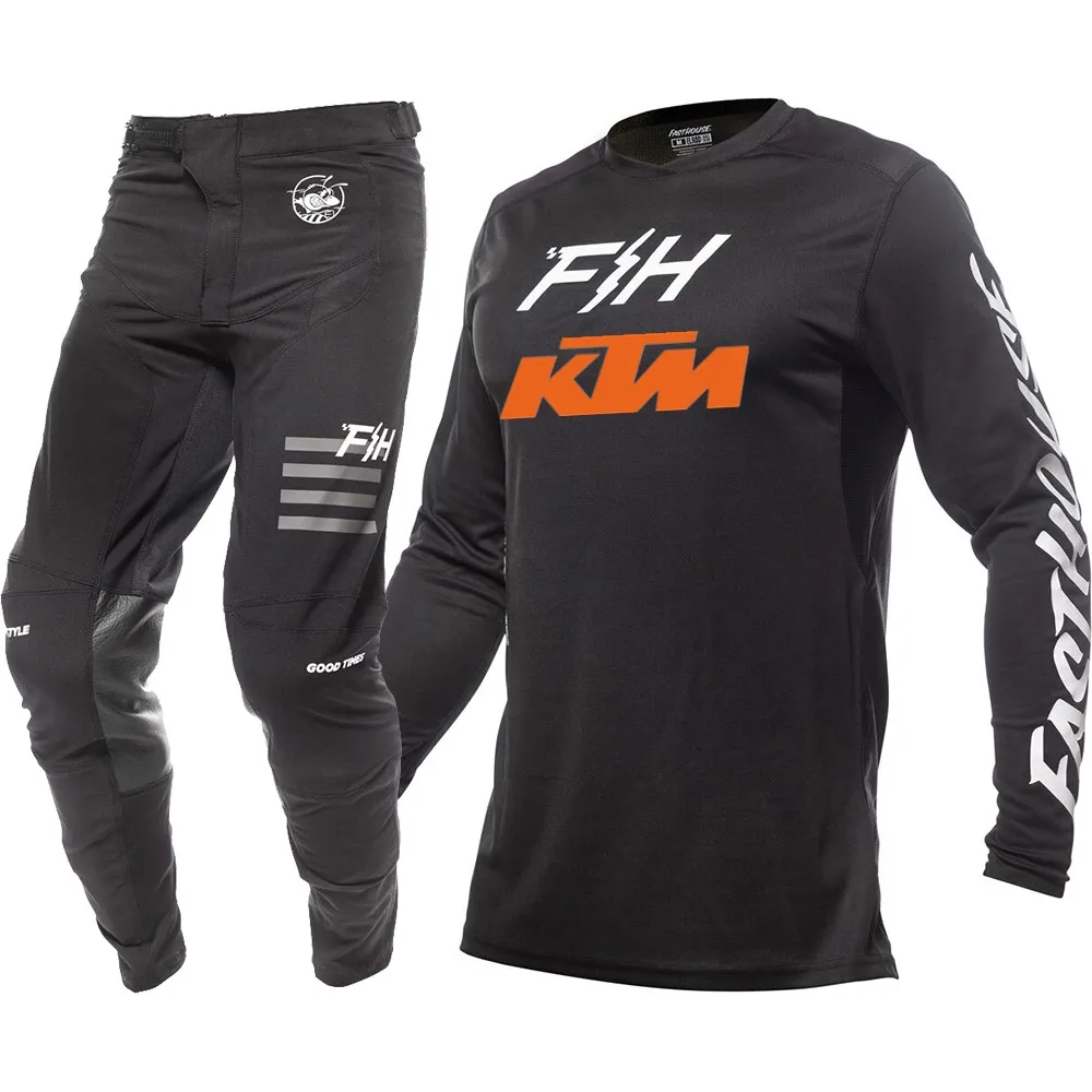 2025 KTM Motocross Gear Set mx Power Wear Off Road Jersey Set Kit ATV Traspirante Dirt Bike Combo Suit Kit Moto