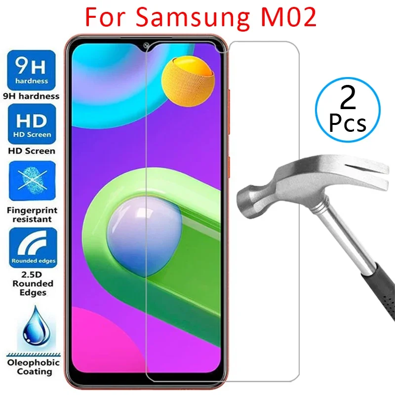 tempered glass case for samsung m02 cover on galaxy m 02 02m n02 phone coque samsun samsumg sansung galaxi samsungm02 galaxym02