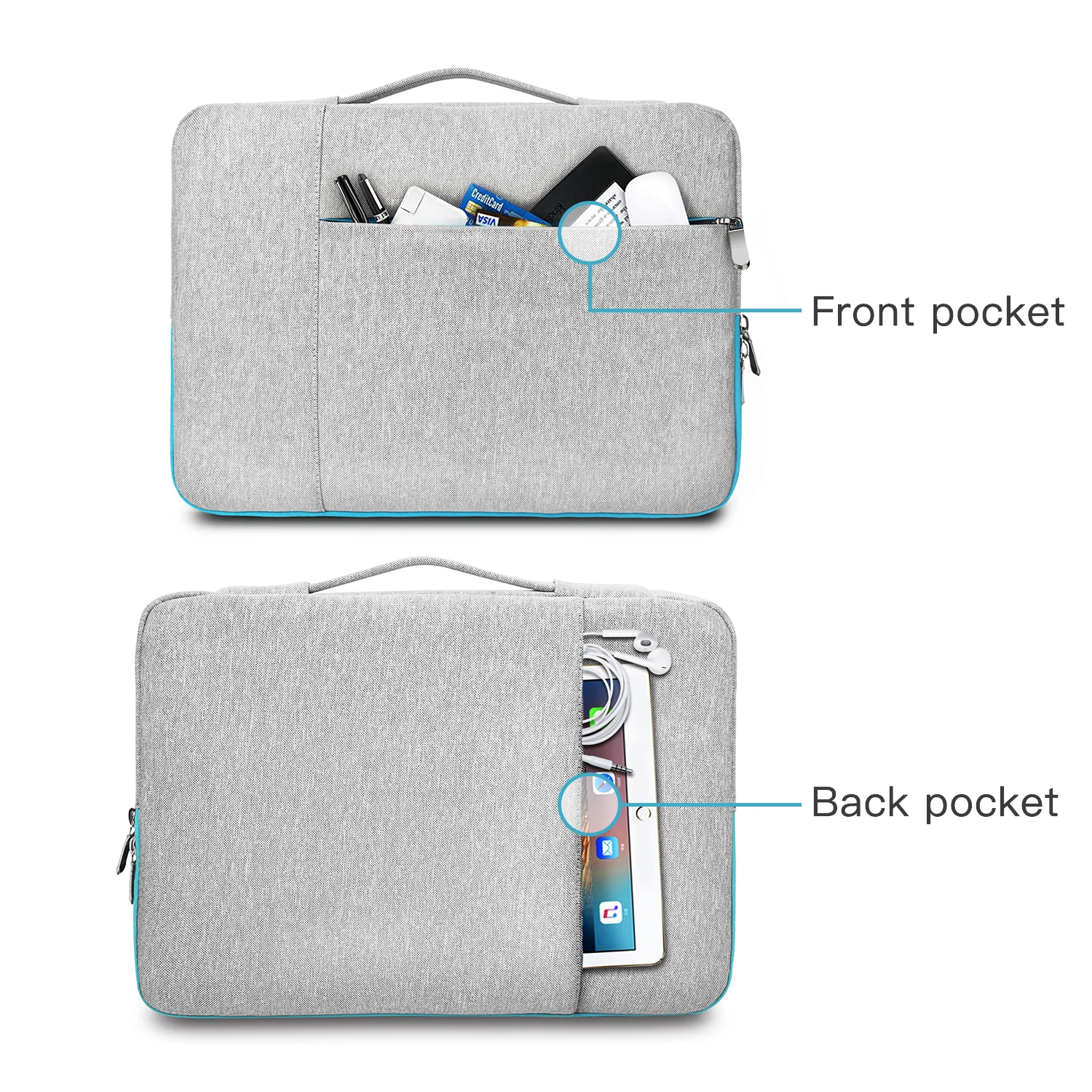 Laptop Sleeve Handbag Case for Macbook Pro Air 13 13.3 14 15 15.6 15.4 inch Waterproof Bag Notebook Cover for ASUS Lenovo Xiaomi