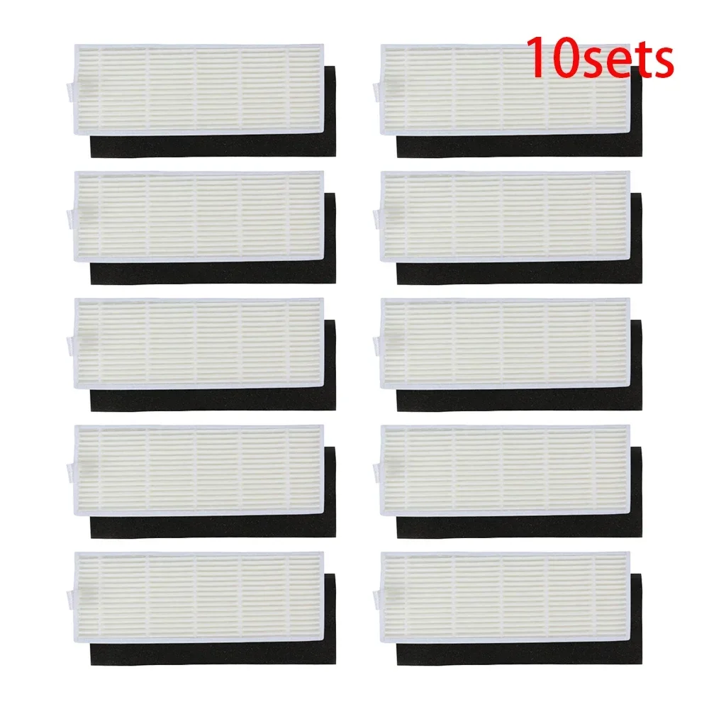 

10pcs Sponge+10pcs Filters for ILIFE Chuwi Ilife A4 A4S A6 Robot Vacuum Cleaner Hepa Filter Cleaning Robot