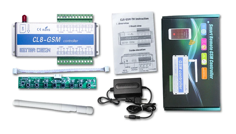 Commutateur d'alimentation pour maison intelligente, contrôleur 8 voies, 101 citations, appel SMS, capteur de température, télécommande, ouvre-porte, serveur de verrouillage, nouveau