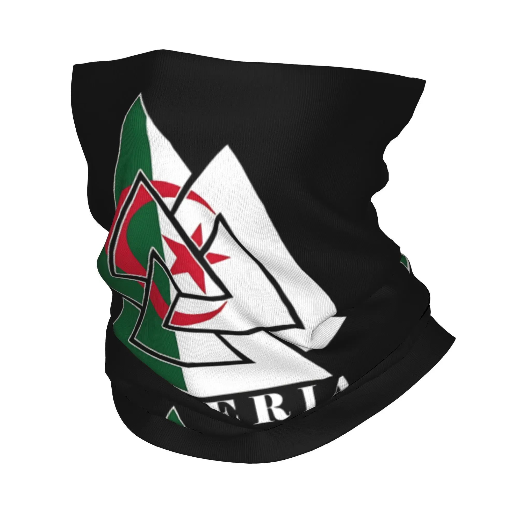 

Algeria Emblem Bandana Neck Cover Printed} Mask Scarf Warm Headwear Hiking for Men Women Adult Winter