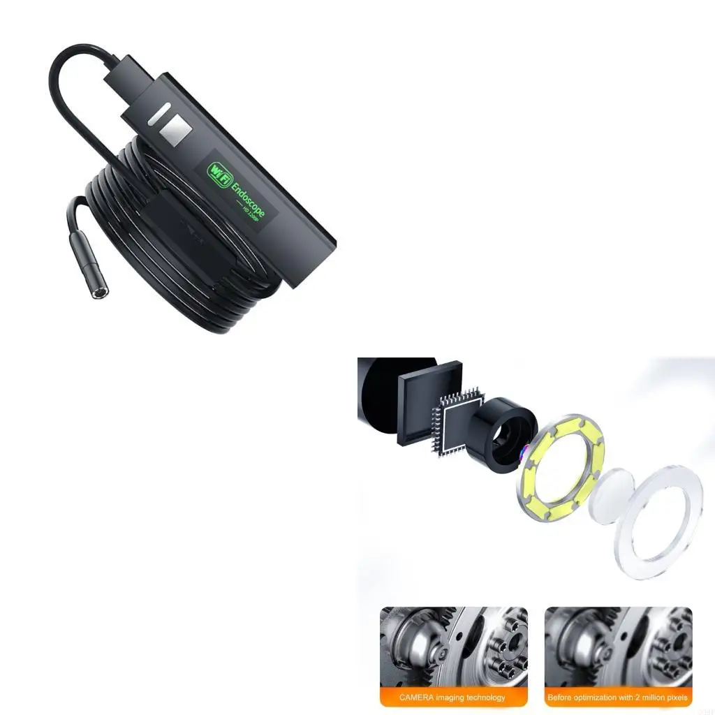 

G99F Endoscope Camera Snake Sewer Industrial Pipings Borescope Car Inspection Endoscopy Waterproof For Cellphone