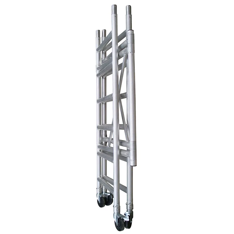 Aluminum alloy quick loading scaffolding mobile portable engineering decoration ladder platform extension folding
