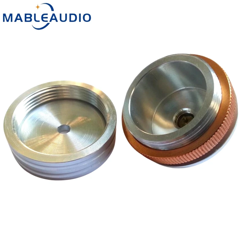 Coussretours de pied d'amplificateur audio en alliage d'aluminium, 39x33mm, coussretours de suspension de haut-parleur, clou de pied avec pieds en laiton, 1 pièce