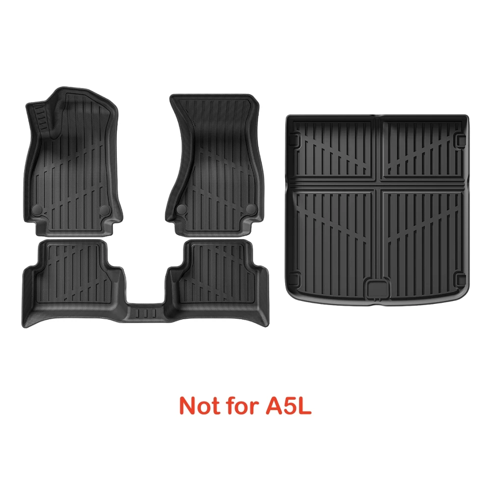 Für Audi A5 2024 2025 (nicht für A5L) TPE-Fußmatten, Kofferraummatte, 3D-Laderaumauskleidung, Bodenteppiche, wasserdicht, Allwetter-Bodenauskleidung, LHD – Detail 8