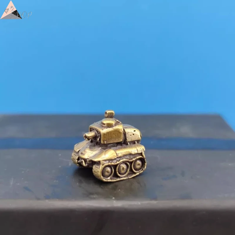 German Tiger I Heavy Tank Brass Model Miniature Military Collectible Detailed Desktop Display & Diorama Decor