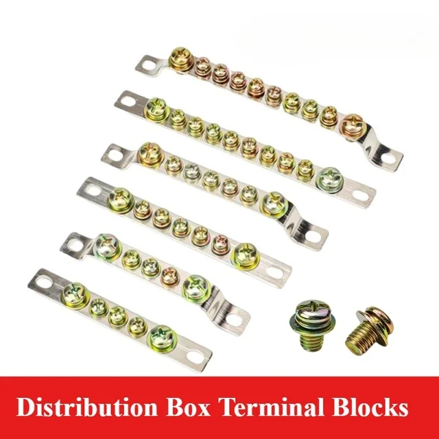 

5 Holes 7 Holes 10 Holes 3×15 Specifications Brass Wiring Zero Ground Row 1Pcs
