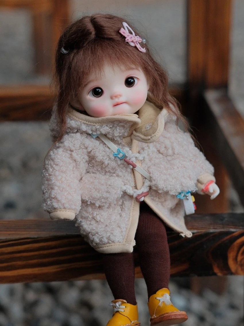 New product bjd sd baby small cloth 1/6 advanced resin big head spot girl fish baby cute angel body bb joint makeup spot