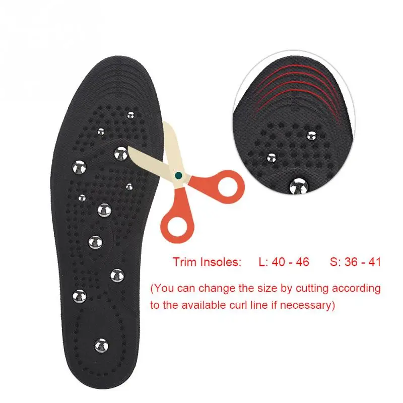 Sol Magnetis untuk Sisipan Sepatu Semelle Magnet Inlegelolen Akupoints Kaki Pijat Magnet Pria Wanita Sol Bantalan Sol Sepatu