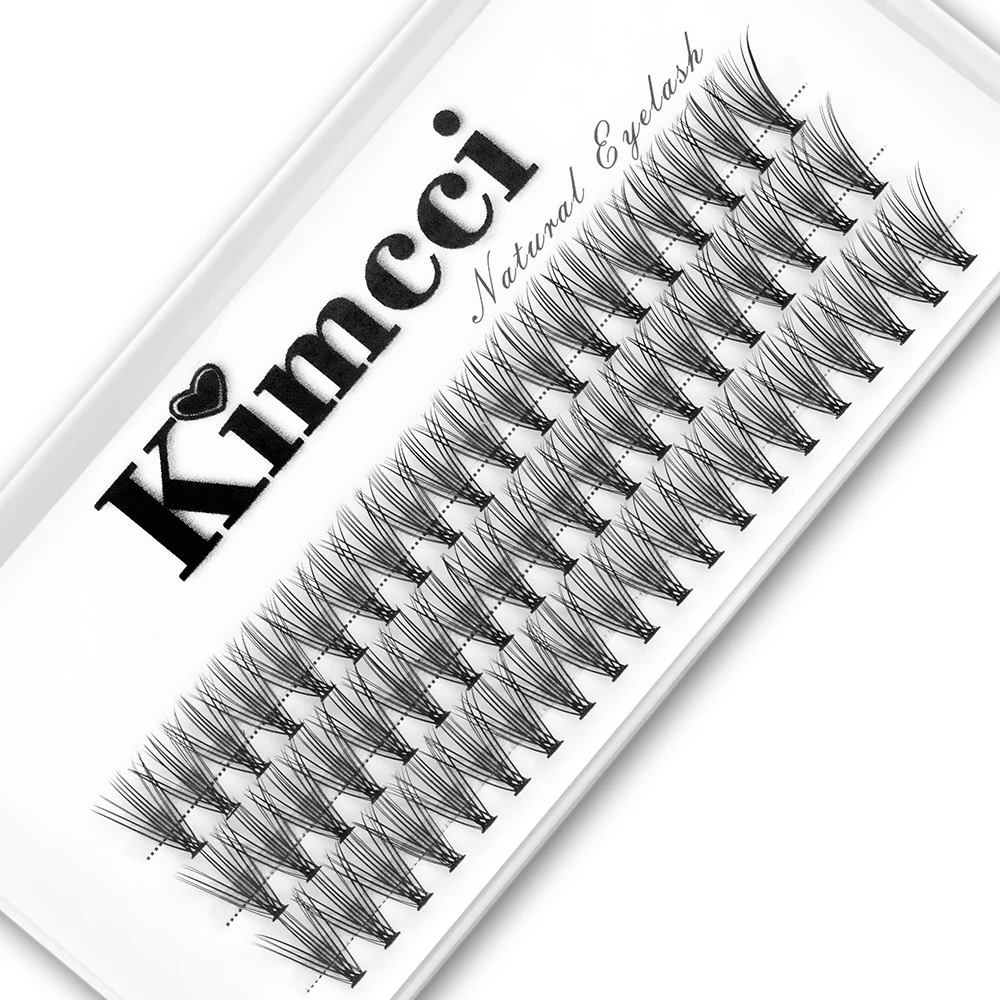 Kimcci 3D Russo Individuale Ciglia Estensione Visone Ciglia Professionisti Naturale 20P Ciglia Trucco Ciglia Finte Strumenti Cilia