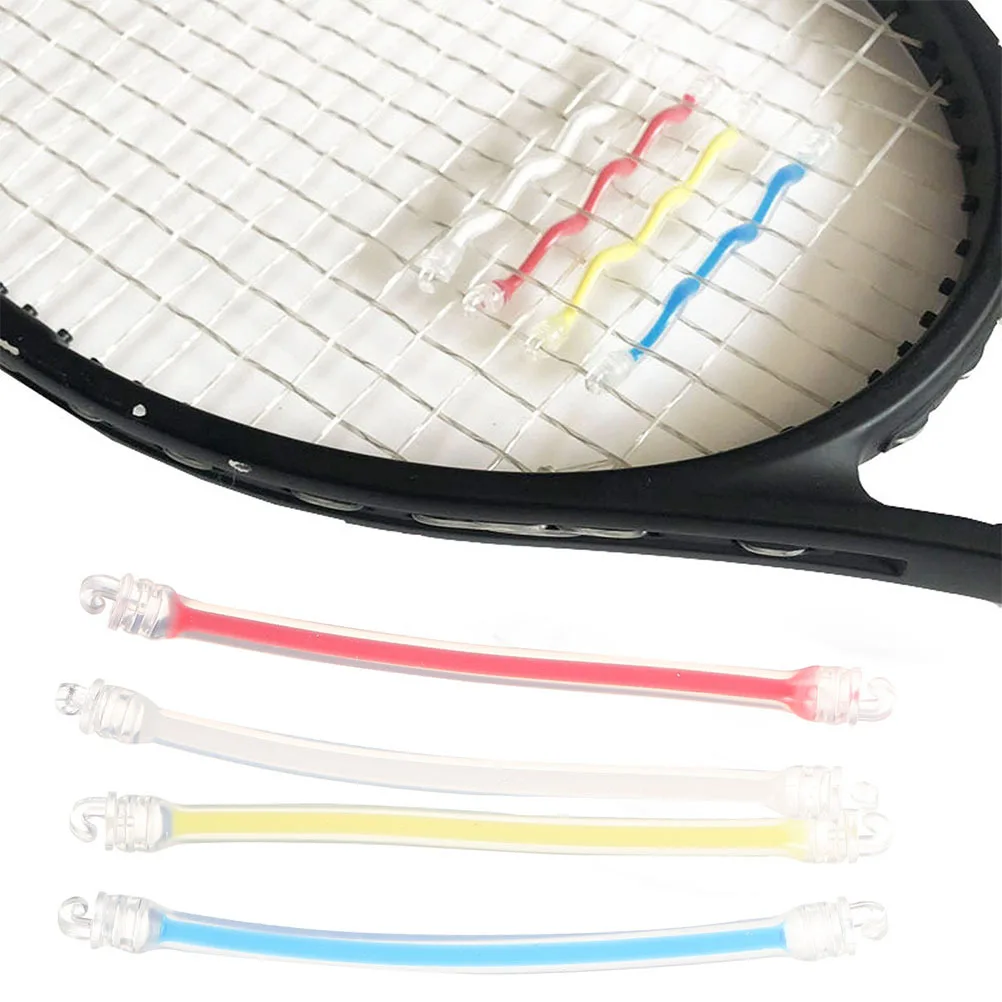 

8Pcs Tennis Racket Vibration Dampeners Shock Absorbing Racket Dampener Lightweight Portable Tennis Accessory Vibration Dampener