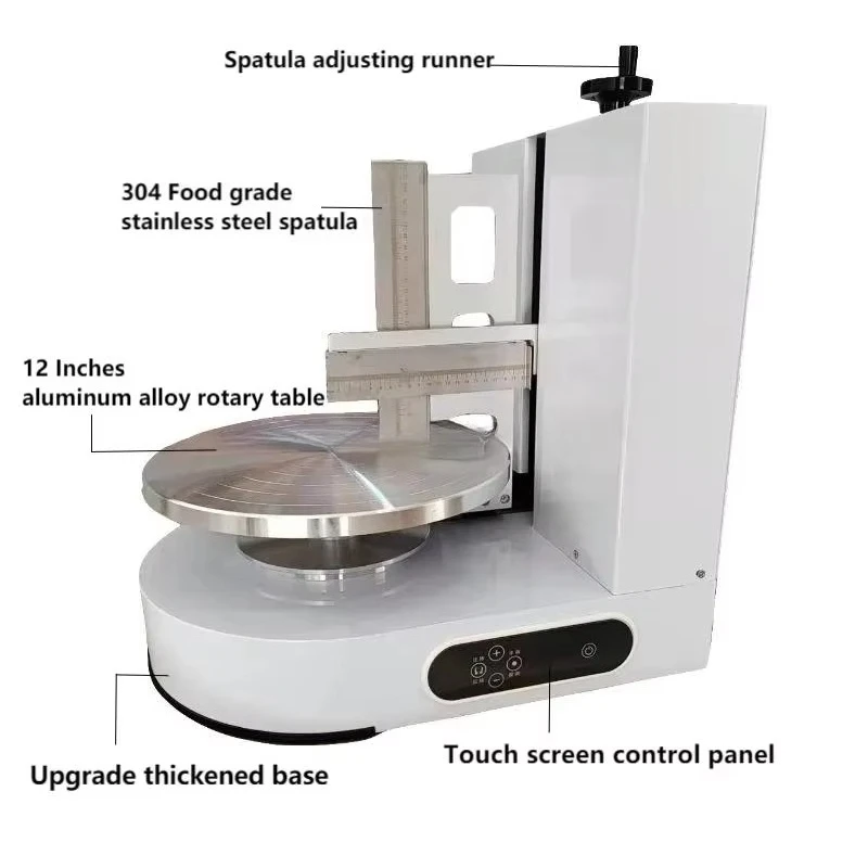 110V 200w Automatic Birthday Cake Cream Spreader, Cake Cream Smooth Coating Machine, Commercial