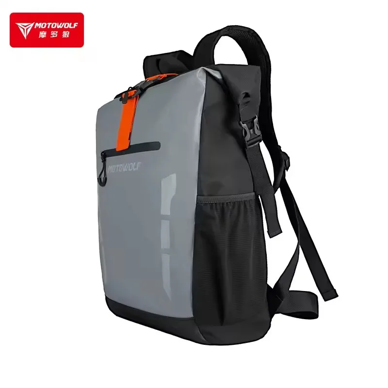 Motowolf Motorcycle Backpack Men Women Waterproof Bag Backpack Rider Bag Reflective Travel Bag Luggage Motorcycle Accessories view 3