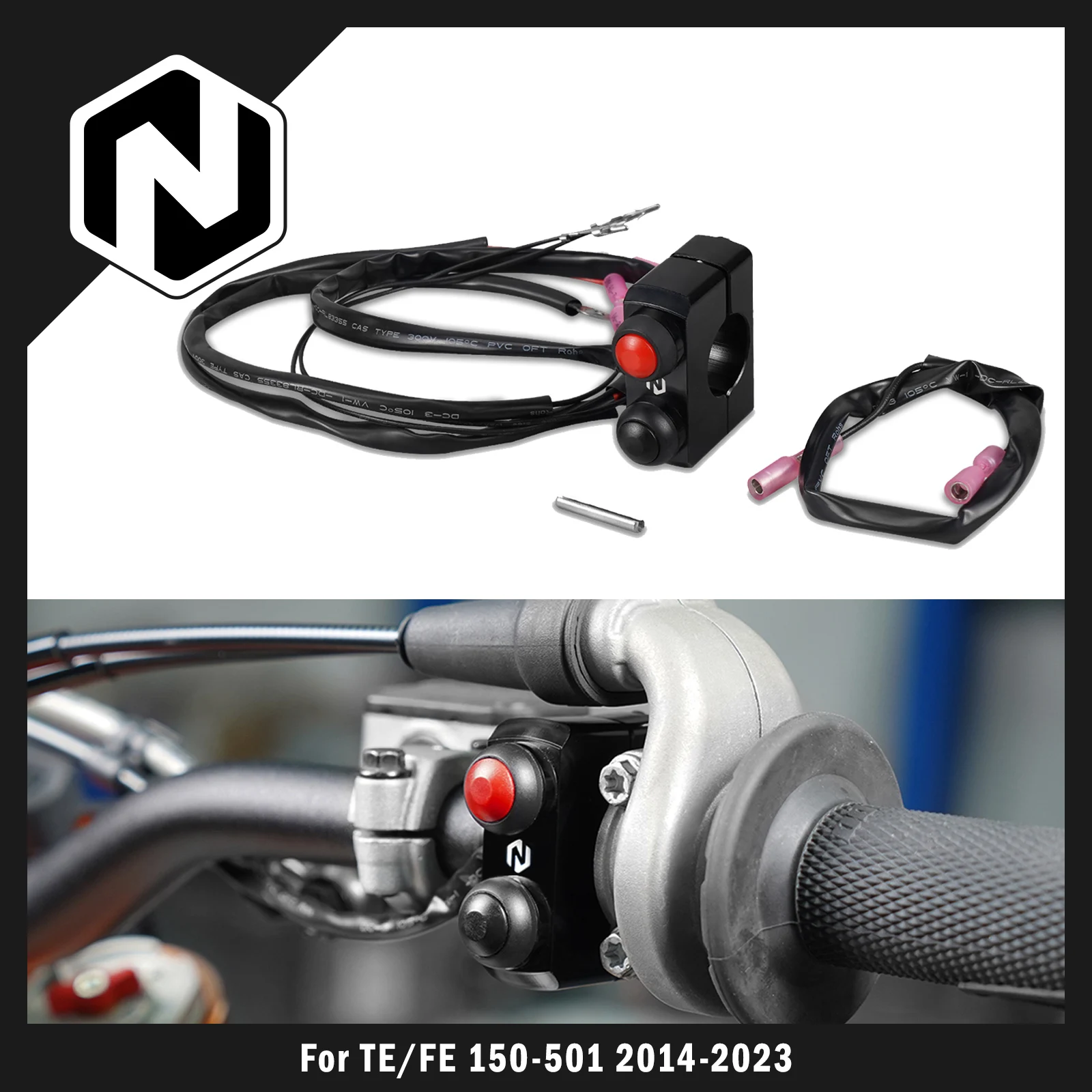 

For Husqvarna TE 300 FE250 FE 350 FE 450 501 2014-2023 TX300 TC FC TX FX 2014-2022 Start Kill Stop Switch Button For KTM EXC 300