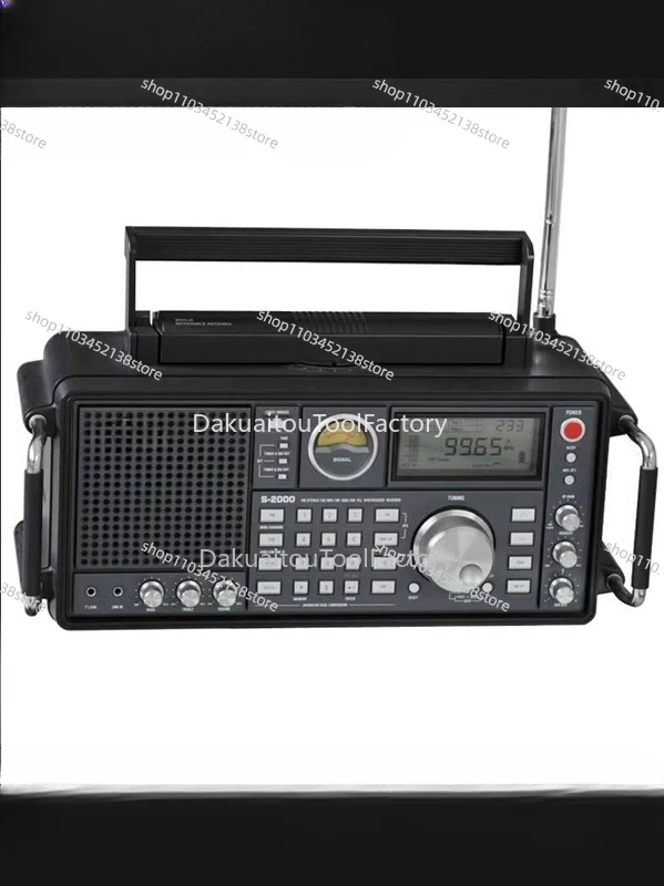 

FM Stereo two-channel output high-end home radio TECSUN S-2000 full band ssb single sideband aviation band 99% new