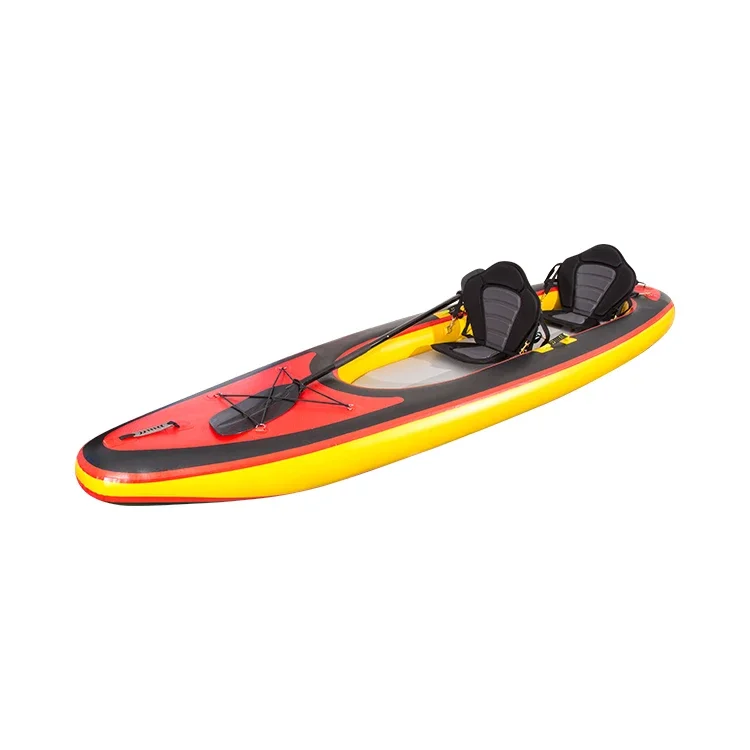 Pvc Rowing Fishing Boat China Factory Direct Sale Double Seat Red Customized Logo Inflatable Canoe 2 Seats Electric 3 Years 1 Pc