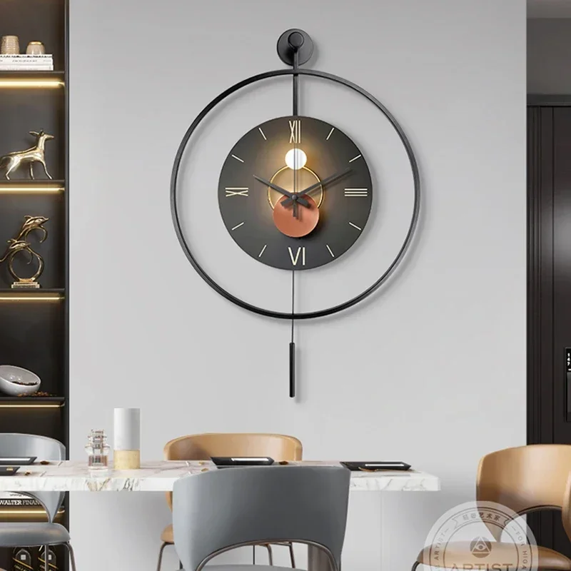 Contemporary Luxury Wall Clock Silent Non-Ticking Minimalist Design For Dining Room Kitchen Living Room Hallway Wall Decoration