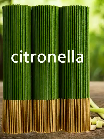 Lemongrass Sticks That Extend the Burning Time, Artificial Wooden Four-Season Fragrance, Suitable for Home, Camping, Garden, Pool and Outdoor Activities - Feng Shui to Remove Bad Energy, Purify the Air, Relax the Mind, Recycled Wood, Holiday Decoration (Halloween/Christmas/Easter/Thanksgiving)
