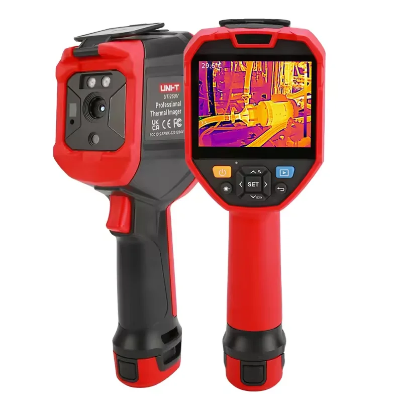 

UNI-T UTi260V Сенсорный экран Инфракрасный тепловизор с дальномером Инфракрасный дисплей 256*192,640*480 Разрешение светодиода